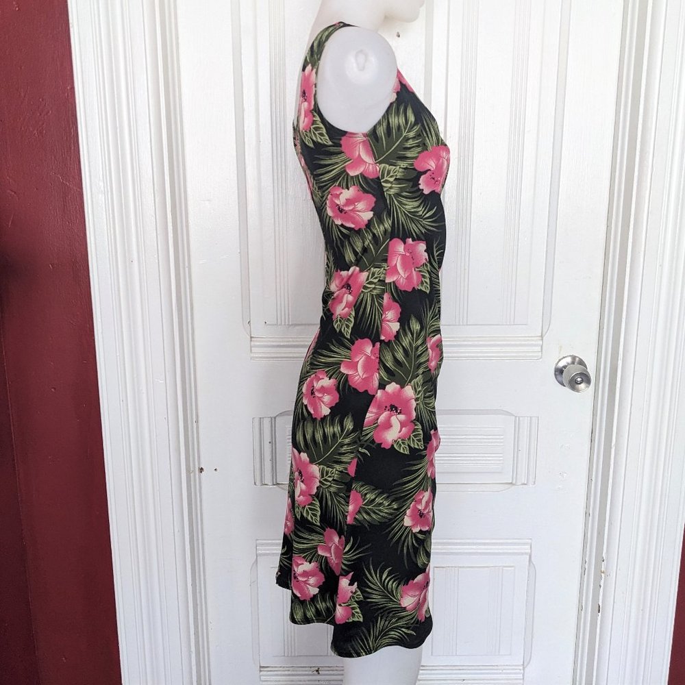 Pinup Couture Tiki Hibiscus Dress PUG - Picture 3 of 10